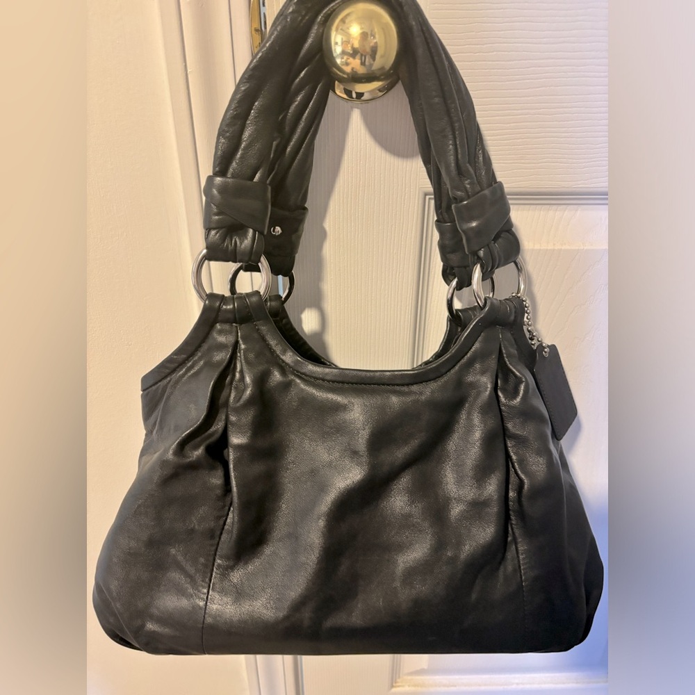 Coach black Parker hobo slouch bag